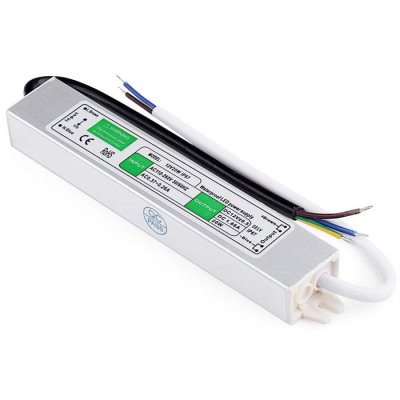 12V DC Waterproof Power Supply - 20 Watts